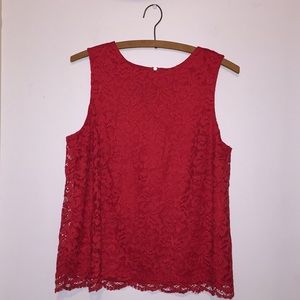 Lace dressy tank
